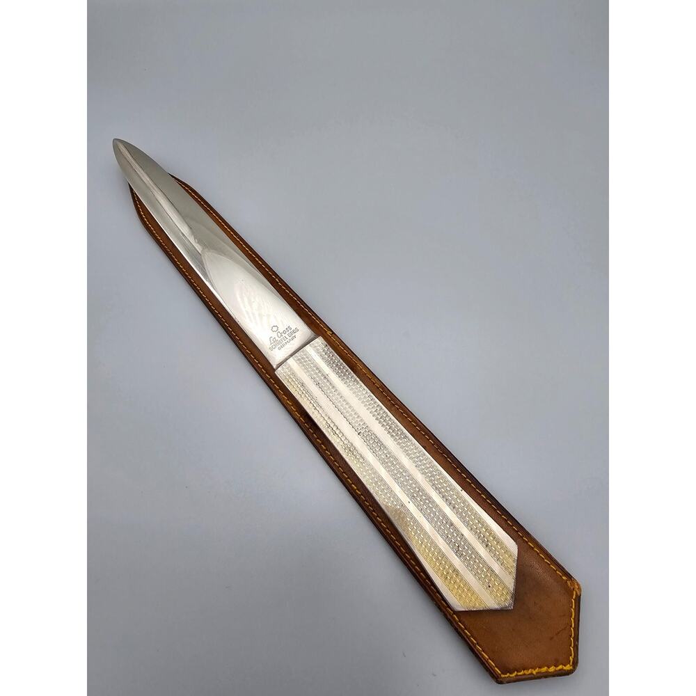 Vintage German La Cross Schnefel Bros Letter Opener with sheath